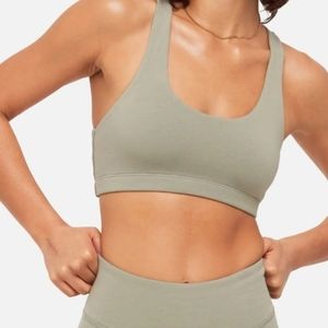 MATE THE LABEL Sage Green Sports Lounge Bra